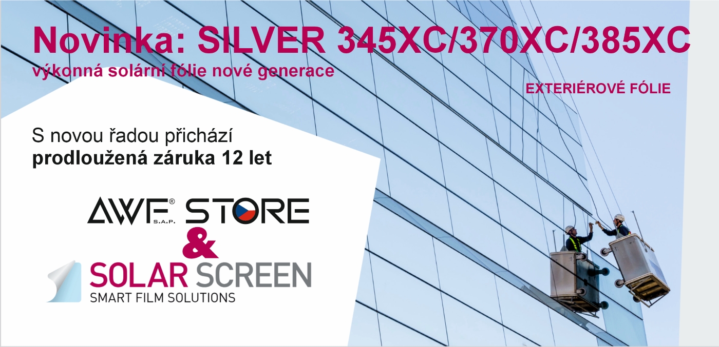Nové protisluneční fólie SolarScreen 12 let životnost - AWF® STORE